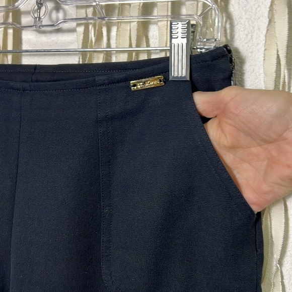 St. John Sport Navy Side Zip Trouser Pant Size 8 - Picture 5 of 9